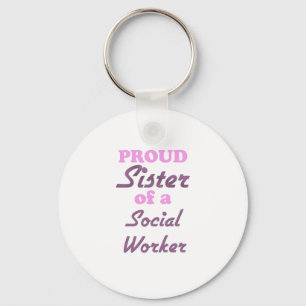 Llavero Hermana orgullosa de un asistente social