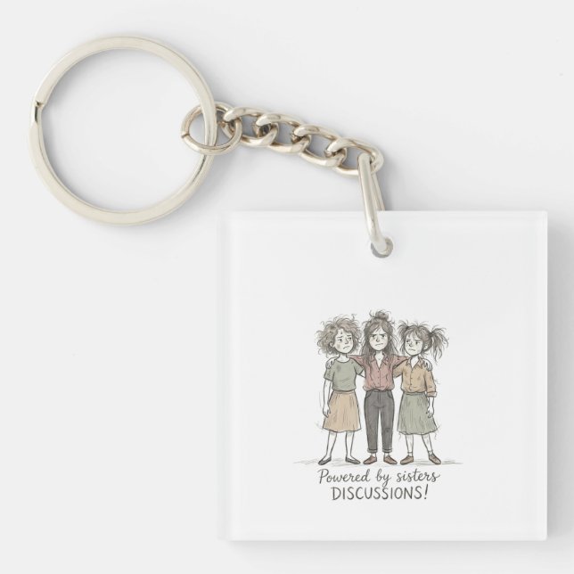 Llavero Hermanas DISCUSIONES (Frente)