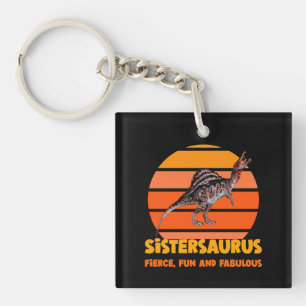 Llavero Hermanas Divertidas Saurio Hermana Dinosaurio Dise