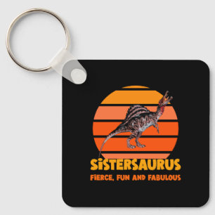 Llavero Hermanas Divertidas Saurio Hermana Dinosaurio Dise