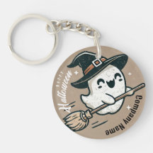Hermandad de Halloween bruja voladora fantasma Key