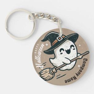 Llavero Hermandad de Halloween bruja voladora fantasma Key
