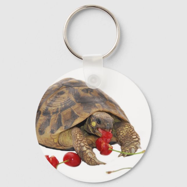 Llavero Hermann Tortoise y Strawberries (Anverso)