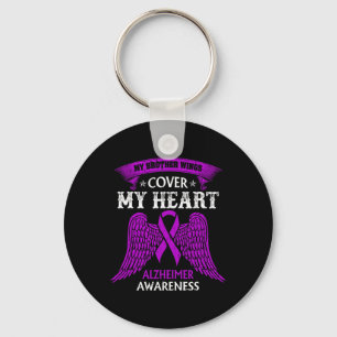 Llavero Hermano Alas Cubren Mi Corazón Alzheimerheimer Con