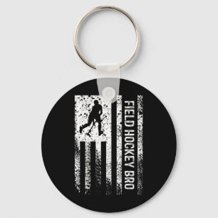 Llavero Hermano de Hockey sobre Césped Distressed Vintage
