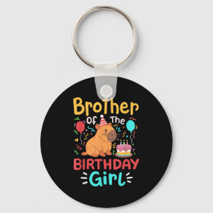 Llavero Hermano De La Familia Chica De Cumpleaños Capybara