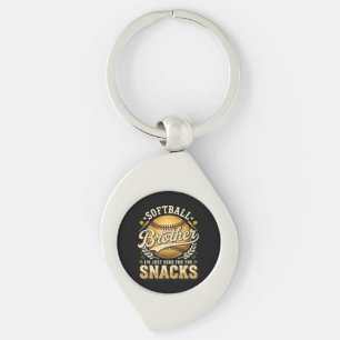 Llavero Hermano de Sóftbol Divertido Snacks Deportes
