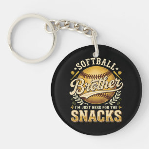 Llavero Hermano de Sóftbol Divertido Snacks Deportes