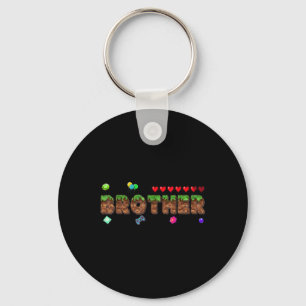 Llavero Hermano Del Niño Cumpleañero Juego De Pixeles Coin