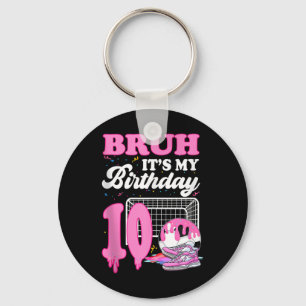 Llavero Hermano Es Mi Cumpleaños Número 10 De Fútbol Helad