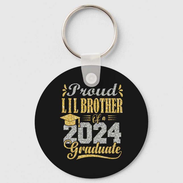 Llavero Hermano Lil De Un Graduado De 2024 (Anverso)