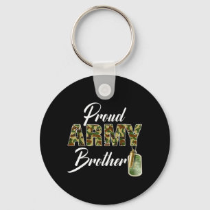 Llavero Hermano orgulloso del ejército Camuflaje Familia S
