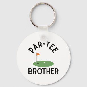 Llavero Hermano Par Tee Divertido Cumpleaños Partido Golf 