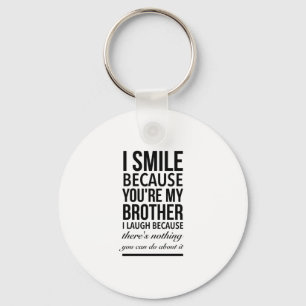 Llavero Hermano sonrisa regalos graciosos para hermanos he