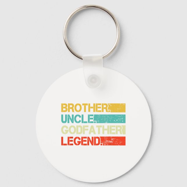 Llavero Hermano Tío Godfather Leyenda Mejor Tío Gracioso G (Anverso)