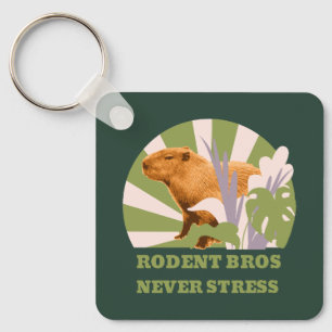 Llavero Hermanos Roedores Nunca Estresan Capybara