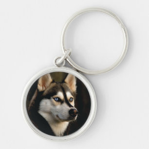 Llavero Hermosa almohada de lanzamiento Husky