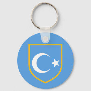 Llavero Hermosa bandera de Xinjiang del Turkestán Oriental
