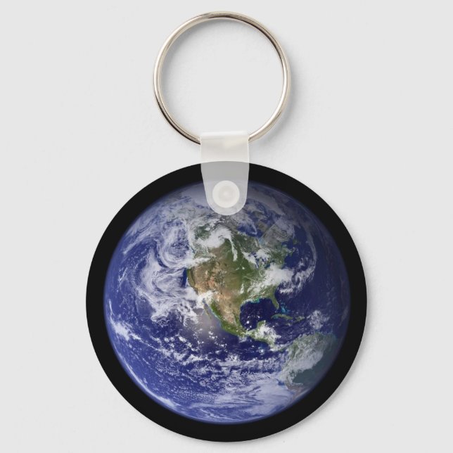 Llavero Hermosa cadena de clave terrestre del planeta (Anverso)