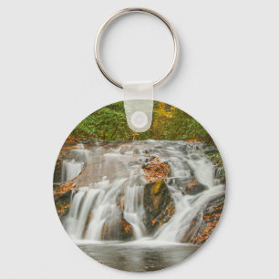 Llavero Hermosa cascada de riachuelo Dukes en Georgia