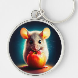 Llavero Hermosa fantasía peluche animal de manzana roja