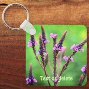 Llavero Hermosa flor salvaje Vervain personalizada