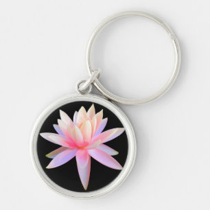 Llavero Hermosa Guay de arte rosa Lotus único