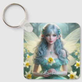 Llavero Hermosa hada de marzo en Daffodils