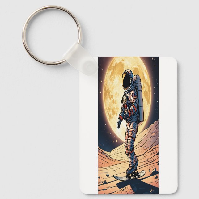 Llavero Hermosa Keychain con diseño astronauta (Anverso)
