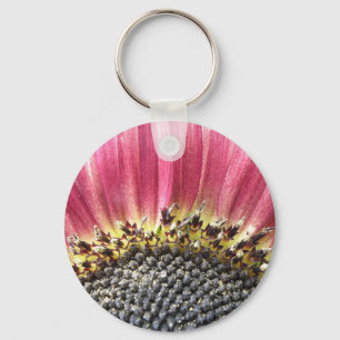 Llavero Hermosa Keychain de girasol rosa