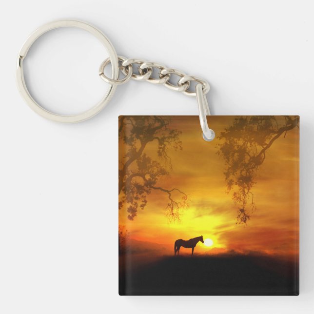 Llavero Hermosa Keychain del Sudoeste del Caballo (Frente)