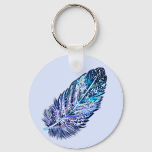 Llavero Hermosa Keychain Feather - Colores Personalizados