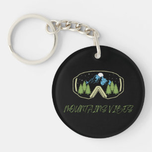 Llavero Hermosa Keychain para los amantes del esquí y la a