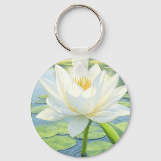 Llavero Hermosa Keyring de flores de Lily (Anverso)