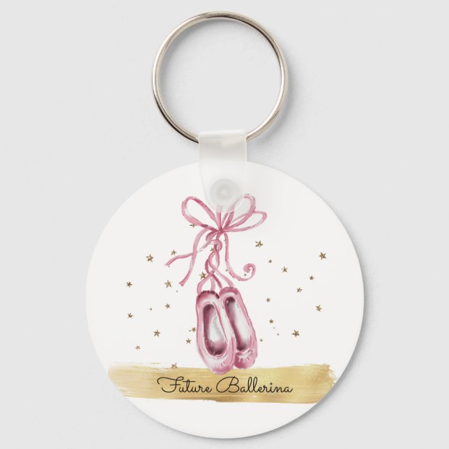 Llavero Hermosa línea de botón de zapatos de Ballerina (Anverso)