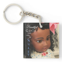 Hermosa Y Inteligente Keychain Chica