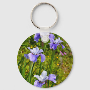 Llavero Hermosas flores de iris morado