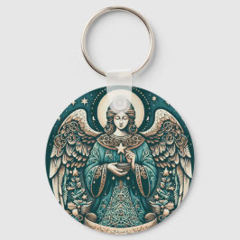 Llavero Hermoso Ángel Debajo de las estrellas