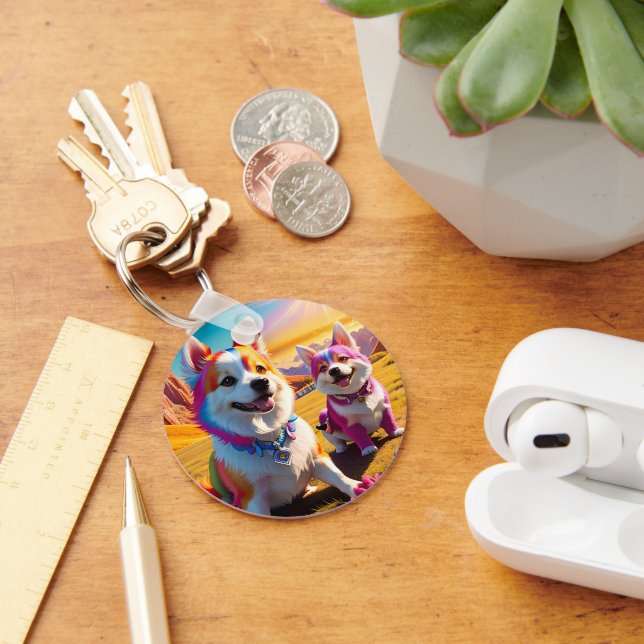 Llavero Hermoso animal cuatro (Escritorio )