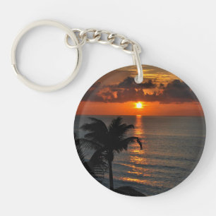 Llavero Hermoso atardecer tropical
