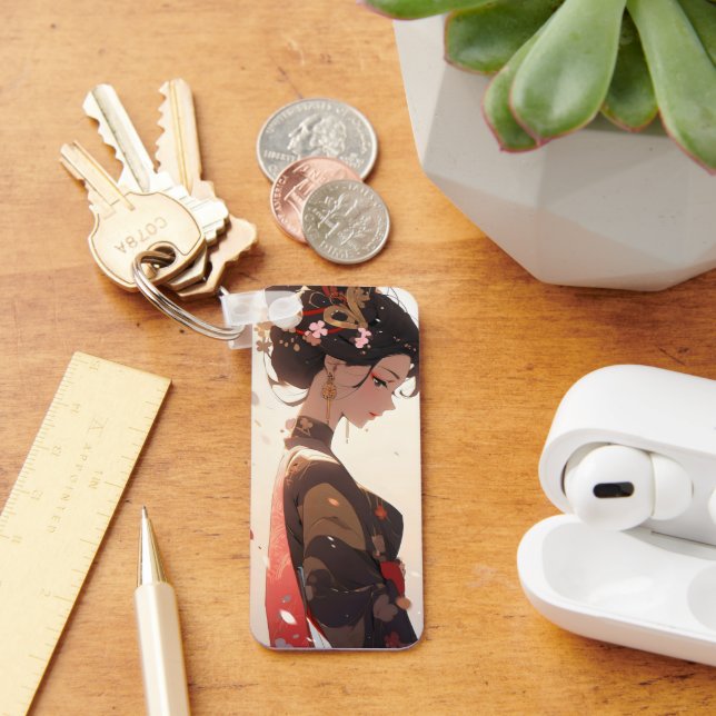 Llavero Hermoso Chica de Geisha Anime (Escritorio )