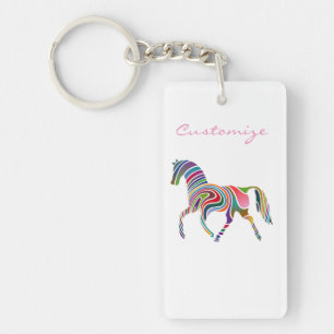Llavero Hermoso color arcoiris Caballo Thunder_Cove