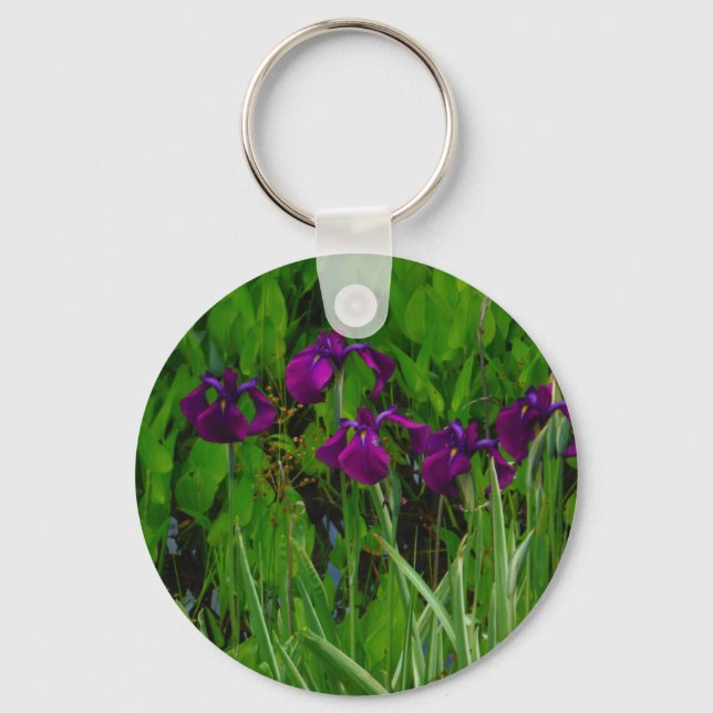Llavero Hermoso Iris Morado (Anverso)