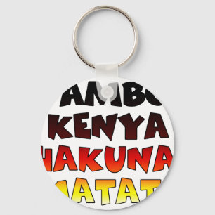 Llavero Hermoso Jambo Kenya Hakuna Matata Agradable Arte