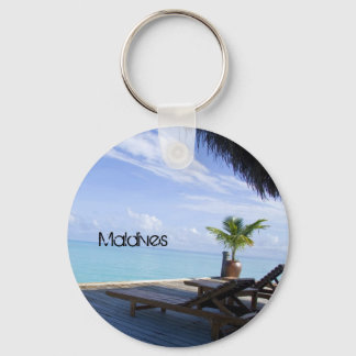 Llavero Hermoso Keychain Beach de Las Maldivas
