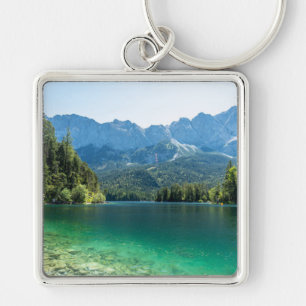 Llavero Hermoso Lago Eibsee Alpes Bavieras Alemania
