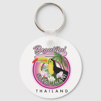 Llavero Hermoso logotipo de Surat Thani Tailandia