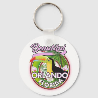 Llavero Hermoso logotipo de viaje de Miami Orlando