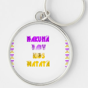 Llavero Hermoso Morado y Amarillo Hakuna Matata Bebé Niños