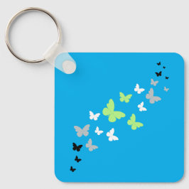 Llavero Hermoso Orgullo de Mariposa Agénero